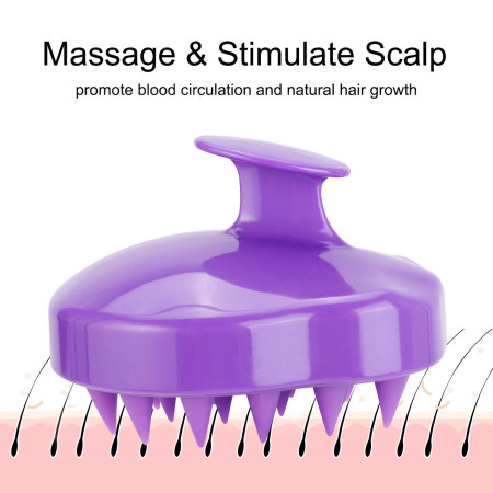 Mini Scalp Massage Comb Silicone Hair Brush Shampoo Brush Comb Massager